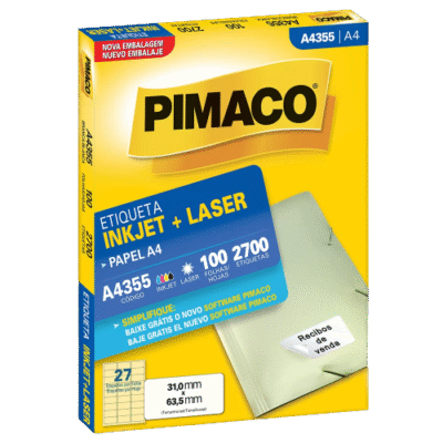 ETIQUETA PIMACO 355 A4 C/100FL 31,0X63,5