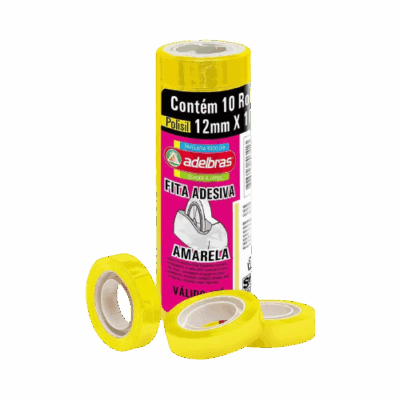 FITA ADESIVA AM 12X10 C/10 ADELBRAS