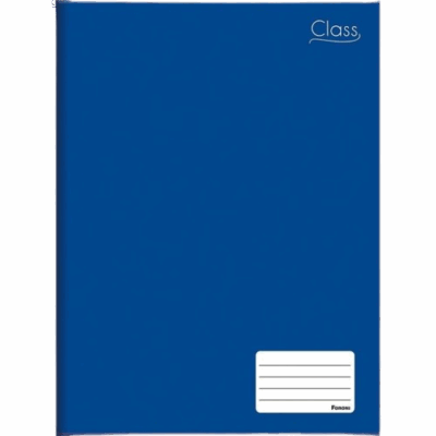 CADERNO CLASS UNIV COST/CD 96FLS AZ FORONI