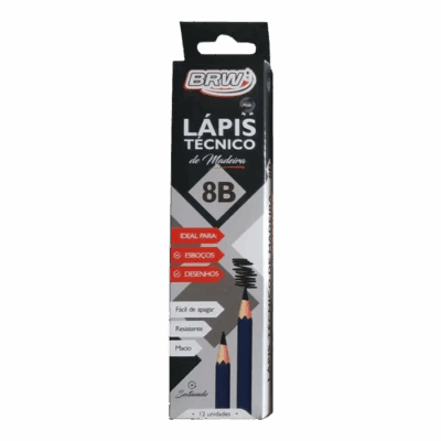 LAPIS TECNICO 8B SEXT. C/12 UN BRW
