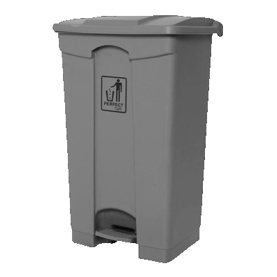 LIXEIRA C/ PEDAL 100L CINZA PERFECT