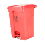 LIXEIRA C/ PEDAL 50L VERMELHA PERFECT