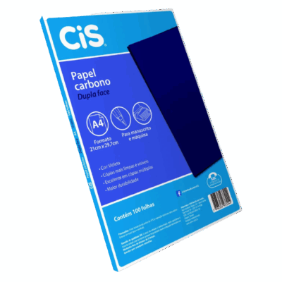 PAPEL CARBONO D.FACE VIOLETA C/100FL CIS