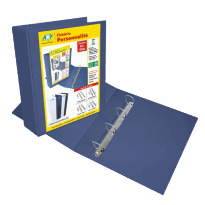 PASTA FICHARIO C/VISOR 4CM 4ARG AZ ACP