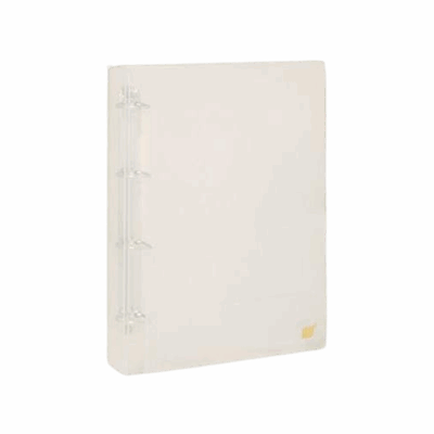 PASTA FICHARIO VISOR 4 ARGOLAS CRISTAL OFICIO YES