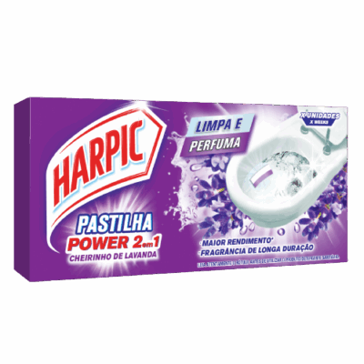 PASTILHA ADESIVA 2 EM 1 SANIT HARPIC LAV