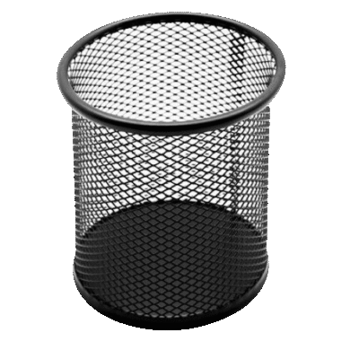 PORTA CANETA ARAMADO REDONDO PRETO BRW