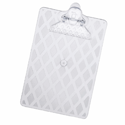 PRANCHETA OFICIO CLIP PLASTICO CRISTAL WALEU