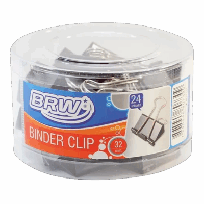 PRENDEDOR BINDER CLIP 32MM C/24 BRW