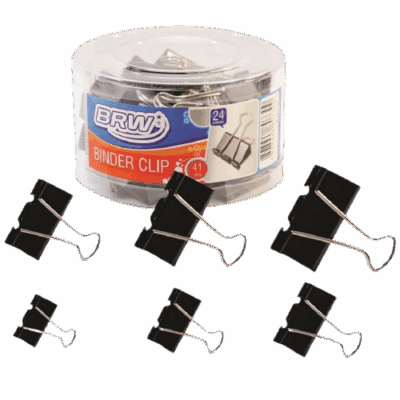 PRENDEDOR BINDER CLIP 41MM C/24 BRW