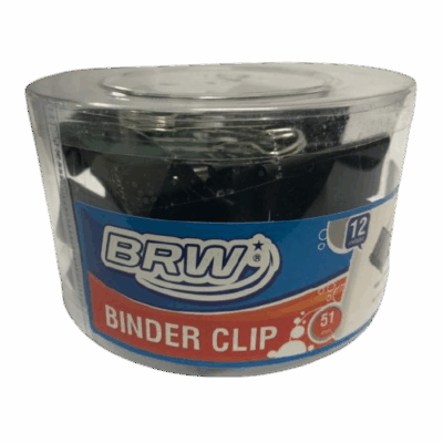 PRENDEDOR BINDER CLIP 51MM C/12 BRW