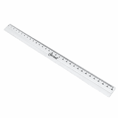 REGUA DE 30CM CRISTAL ACRINIL