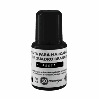 TINTA P/PINCEL QDO BRANCO PRETA 20ML BRW