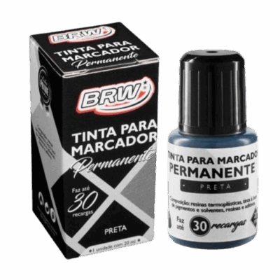 TINTA P/PINCEL ATOMICO 20ML PRETA BRW
