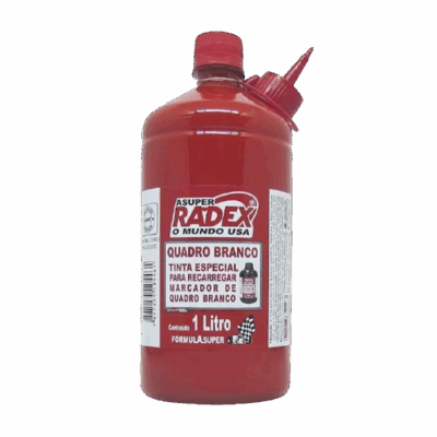 TINTA P/PINCEL QDO BRANCO VERMELHA 1LT RADEX