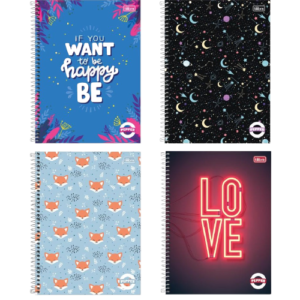 CADERNO 1X1 80 FOLHAS PEPPER FEMININO TILIBRA