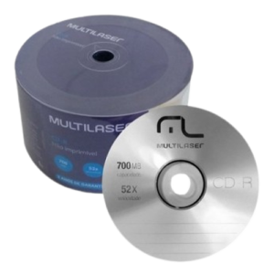 CD R 700MB MULTILASER C/50 UND