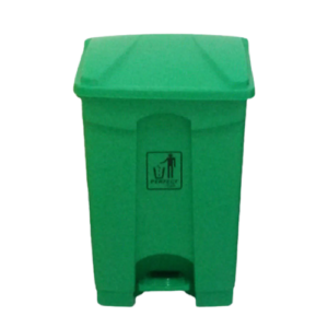 LIXEIRA C/ PEDAL 50L VERDE PERFECT