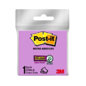 POST-IT ROXO 76X76 45 FLS 3M