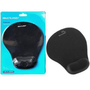 BASE P/MOUSE C/APOIO EM GEL PRETO MULTILASER