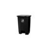 LIXEIRA C/ PEDAL 36L PRETA NYCOL