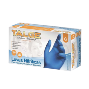 LUVA NITRILICA AZ P/ PROC S/PO G TALGE