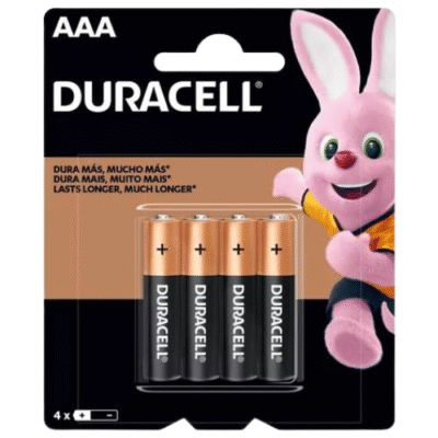 PILHA ALCALINA AAA C/4UN DURACELL