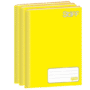 CADERNO 1/4 COST/CD 96FLS AMARELO JANDAIA