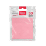 BLOCO ANOTACOES TRANSP ROSA 75X75 50F KEEP