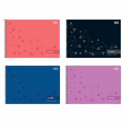 CADERNO P/ DESENHO C.DURA LUNIX 60Fls TILIBRA