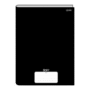 CADERNO UNIV COSTURADO CAPA DURA 96FLS PRETO JANDAIA