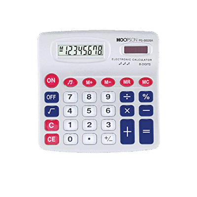 CALCULADORA DE MESA 8DIG PS8828A PILHA HOOPSON