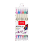 CANETA DUAL BRUSH ESTOJO C/6 CORES KEEP
