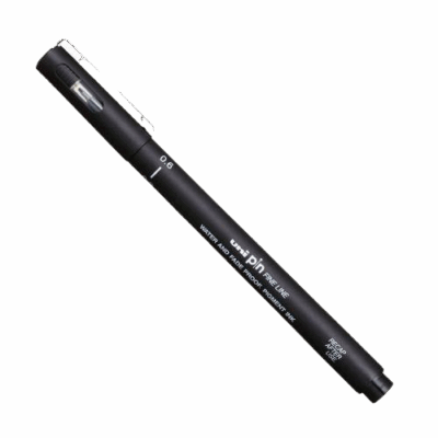 CANETA UNIPIN 0.5MM PRETA MITSUBISH