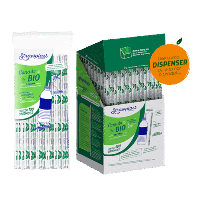 CANUDO BIO 5MM GARRAFA C/500UN STRAWPLAST