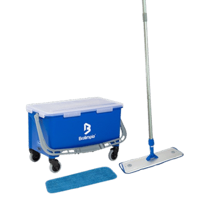 CONJUNTO APLICADOR DE CERA FLAT MOP BRALIMPIA