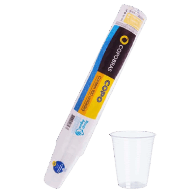 COPO DESCARTAVEL 180 ML TRANSPARENTE COPOBRAS