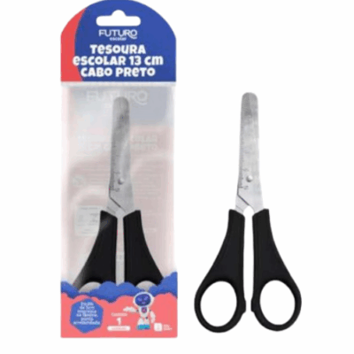 TESOURA ESCOLAR 13CM CABO PT FUTURO