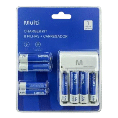 CARREGADOR PILHAS 4AA+ 4AAA  MULTI