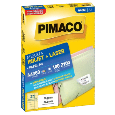 ETIQUETA PIMACO 360 A4 C/100FL 38,1X63,5