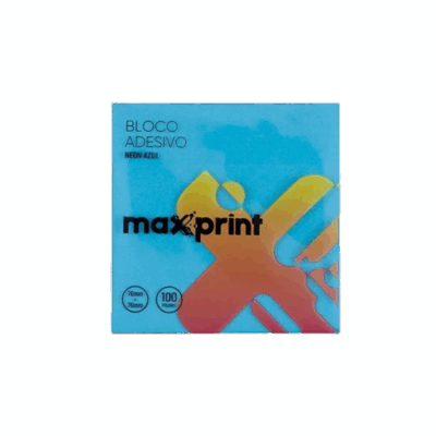 BLOCO MAXPRINT AZUL NEON 76X76 **