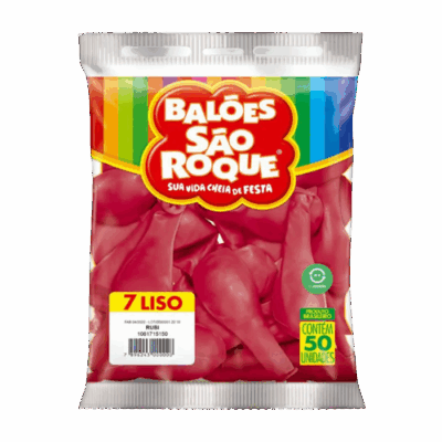 BALAO N°7  LISO C/50UN RUBI
