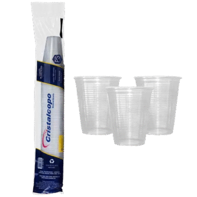 COPO DESCARTAVEL 150ML PS TRANSPARENTE CRISTALCOPO