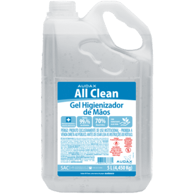 ALCOOL GEL 5 LITROS ALL CLEAN AUDAX