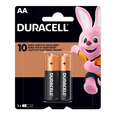 PILHA ALC PEQ AA C/2UN DURACELL