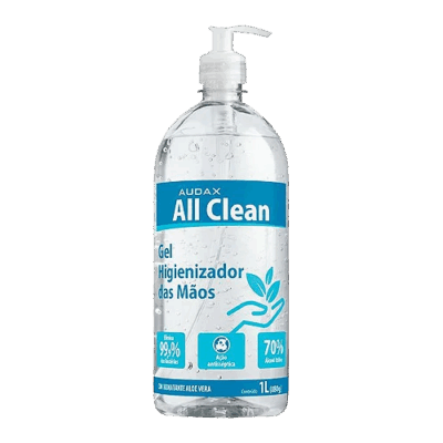 ALCOOL GEL ANTI-SE 70 C/PUMP 1L AUDAX