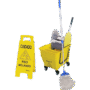 KIT BALDE ESPREMEDOR + PLACA PISO + MOP UMIDO BRALIMPIA