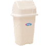 LIXEIRA C/ TAMPA VAIVEM 50L BRANCA CAJOVIL