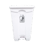 LIXEIRA C/ PEDAL 100L BRANCA PERFECT