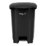 LIXEIRA C/PEDAL 50L PRETA PERFECT